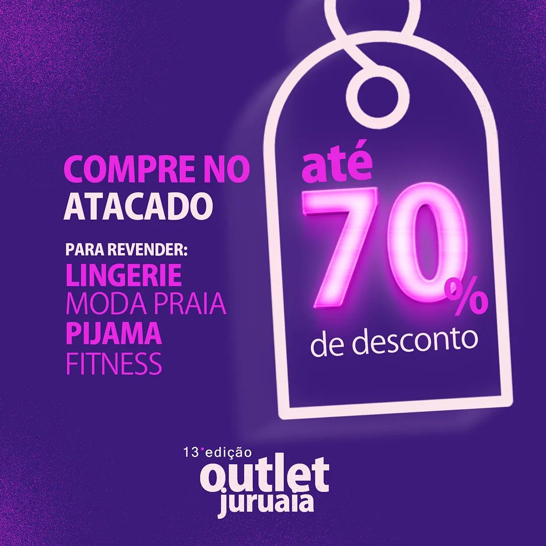 13ª edição do Outlet Juruaia traz descontos e sorteará vale-compras de 5 mil reais